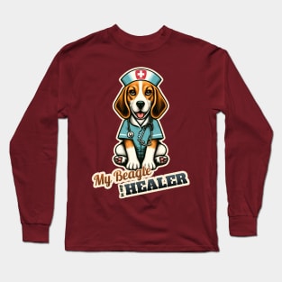 Beagle Nurse Long Sleeve T-Shirt